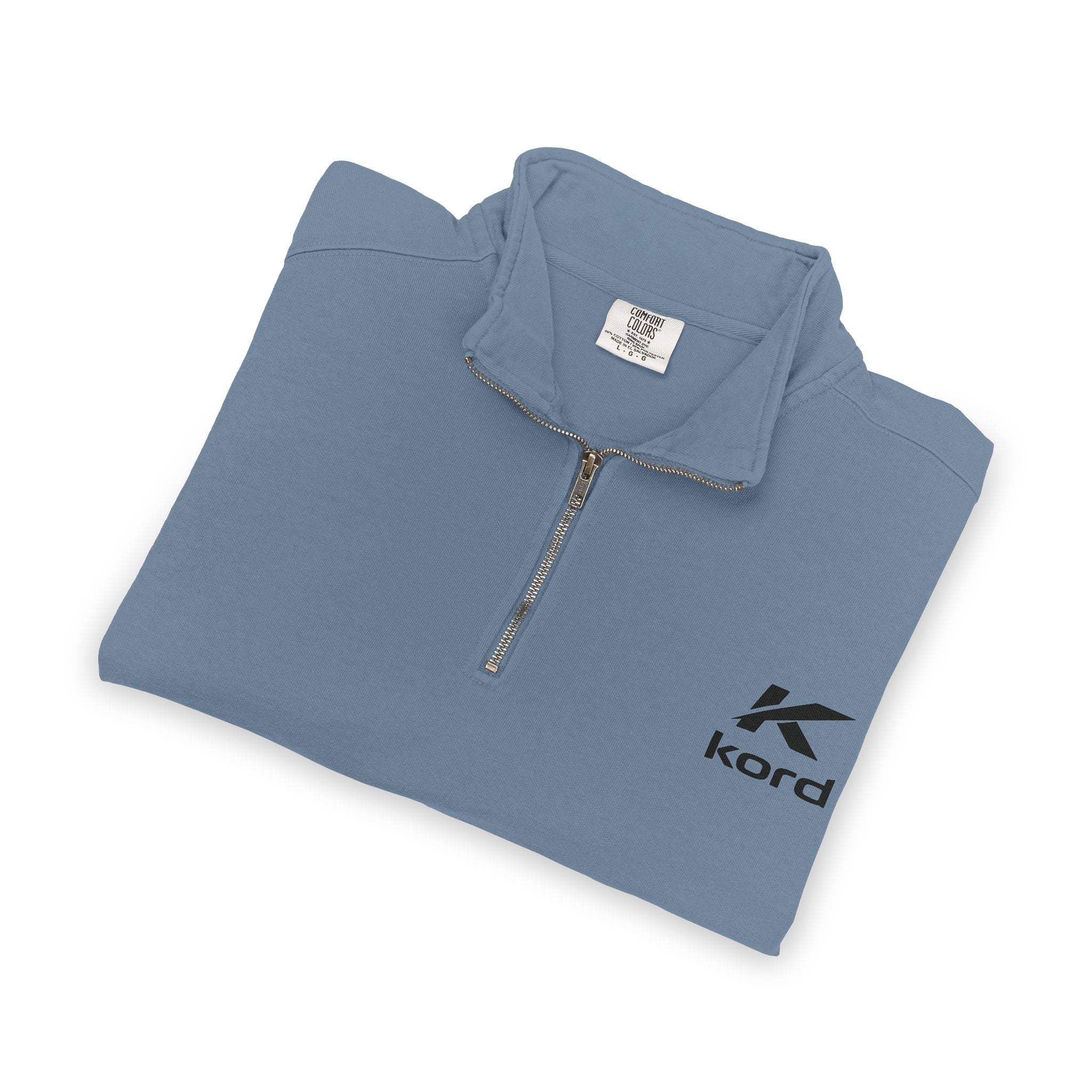 Kord Logo Quarter-Zip Sweatshirt — Minimal Casual Pullover