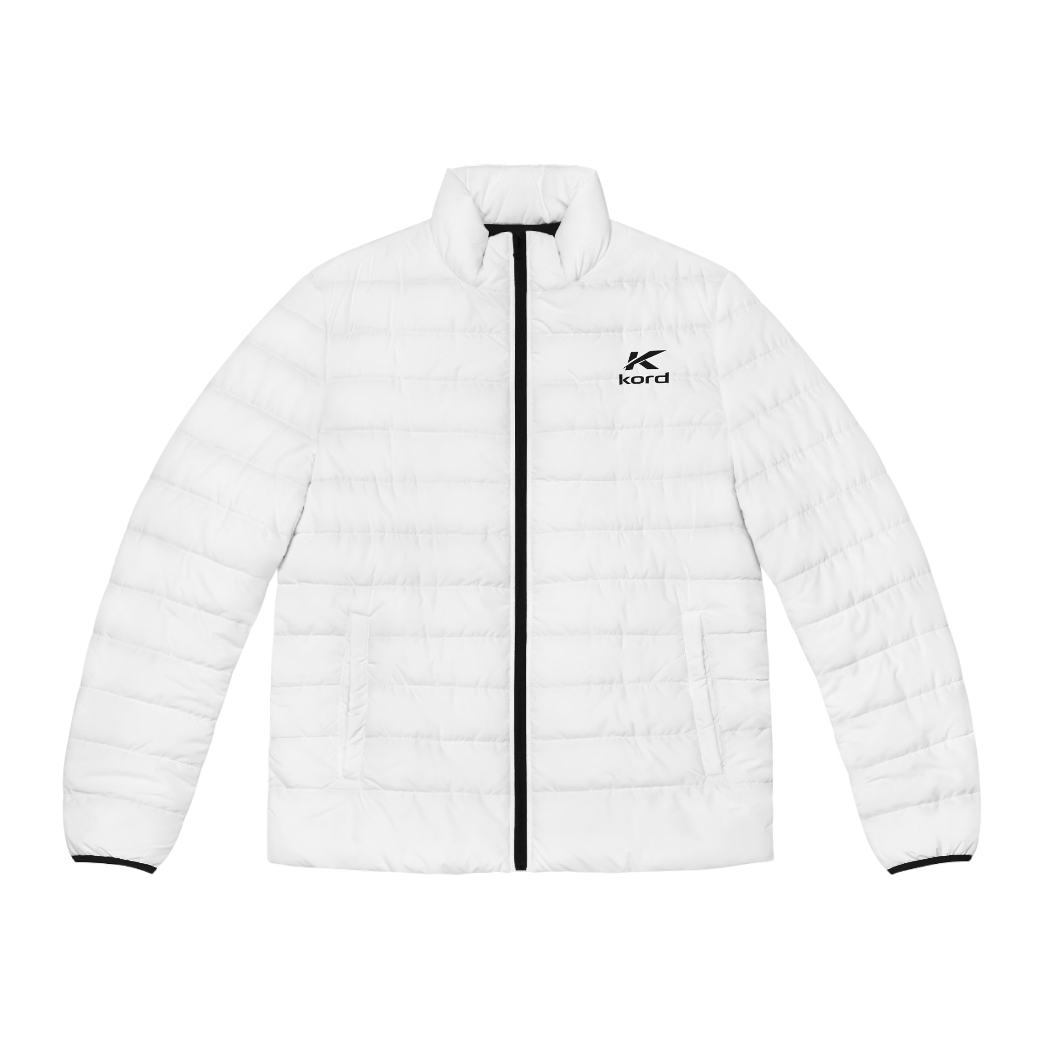 Kord Minimal Logo Puffer Jacket — Men's Lightweight Quilted Coat
