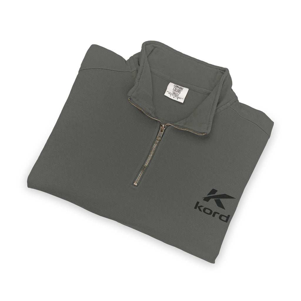 Kord Logo Quarter-Zip Sweatshirt — Minimal Casual Pullover