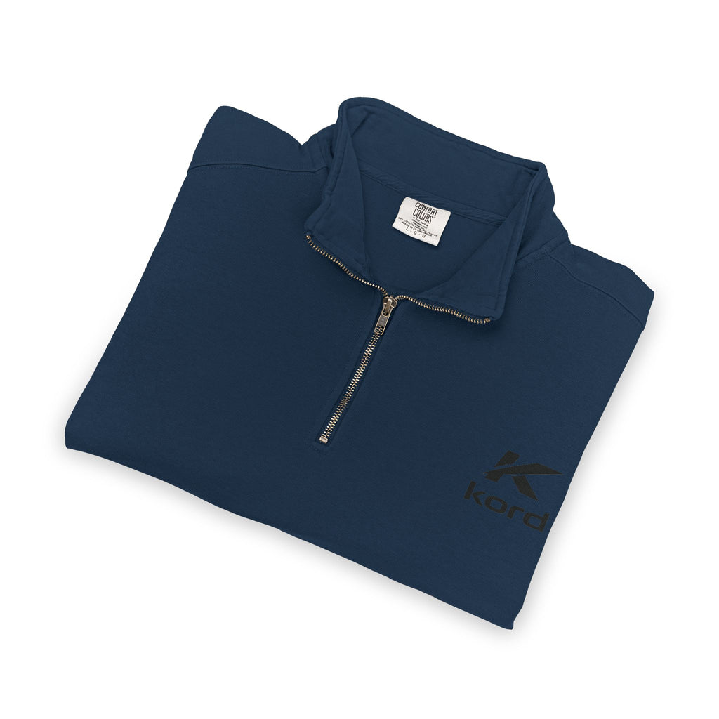 Kord Logo Quarter-Zip Sweatshirt — Minimal Casual Pullover