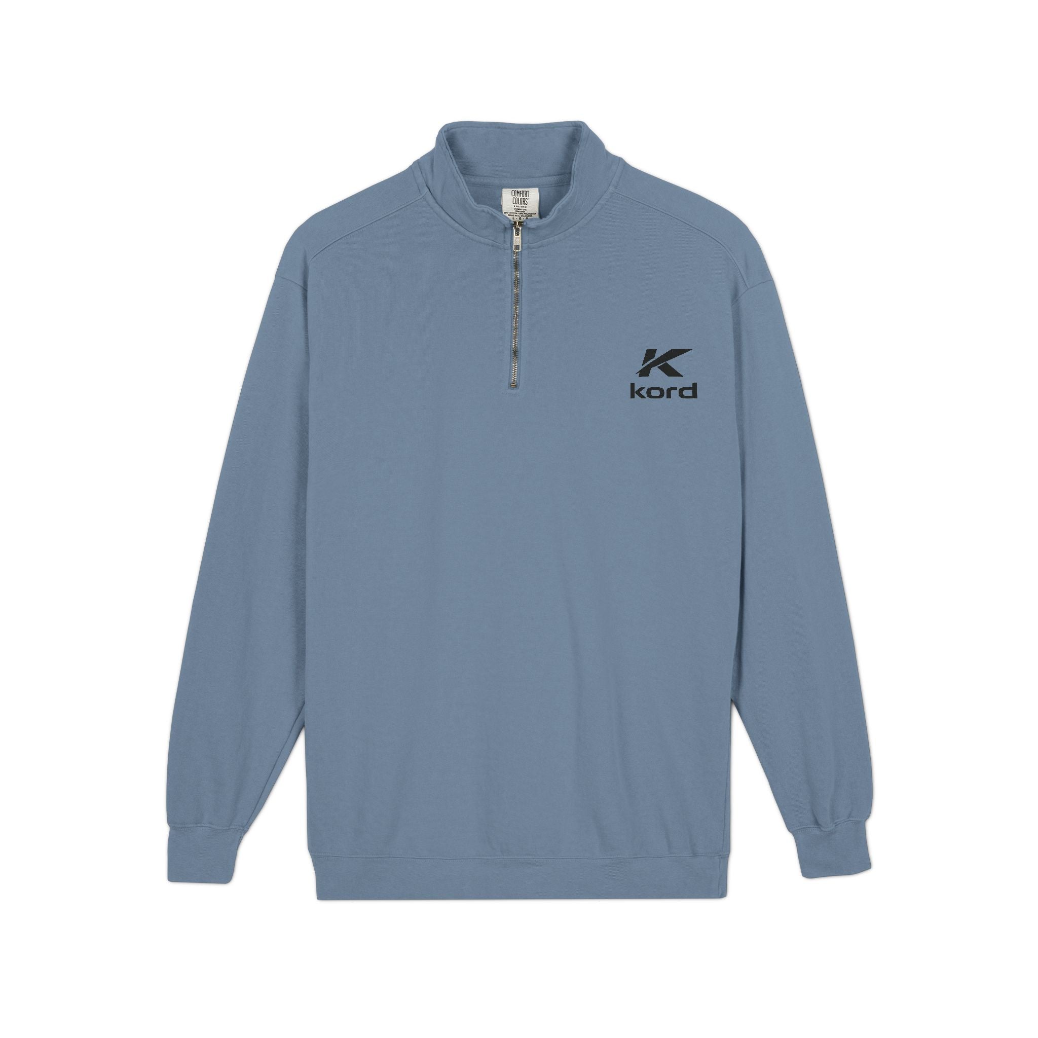 Kord Logo Quarter-Zip Sweatshirt — Minimal Casual Pullover