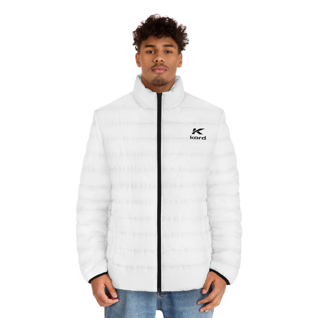 Kord Minimal Logo Puffer Jacket — Men's Lightweight Quilted Coat