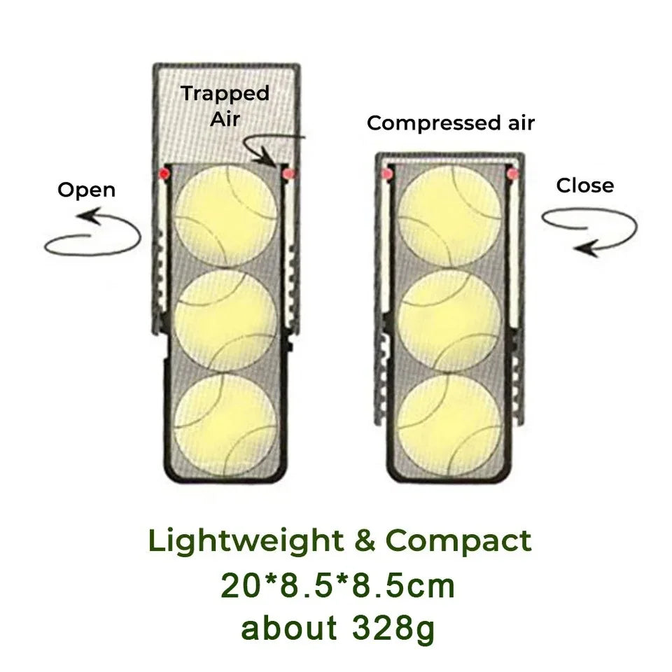Contenedor de reparación de mantenimiento de presión de pelota de tenis