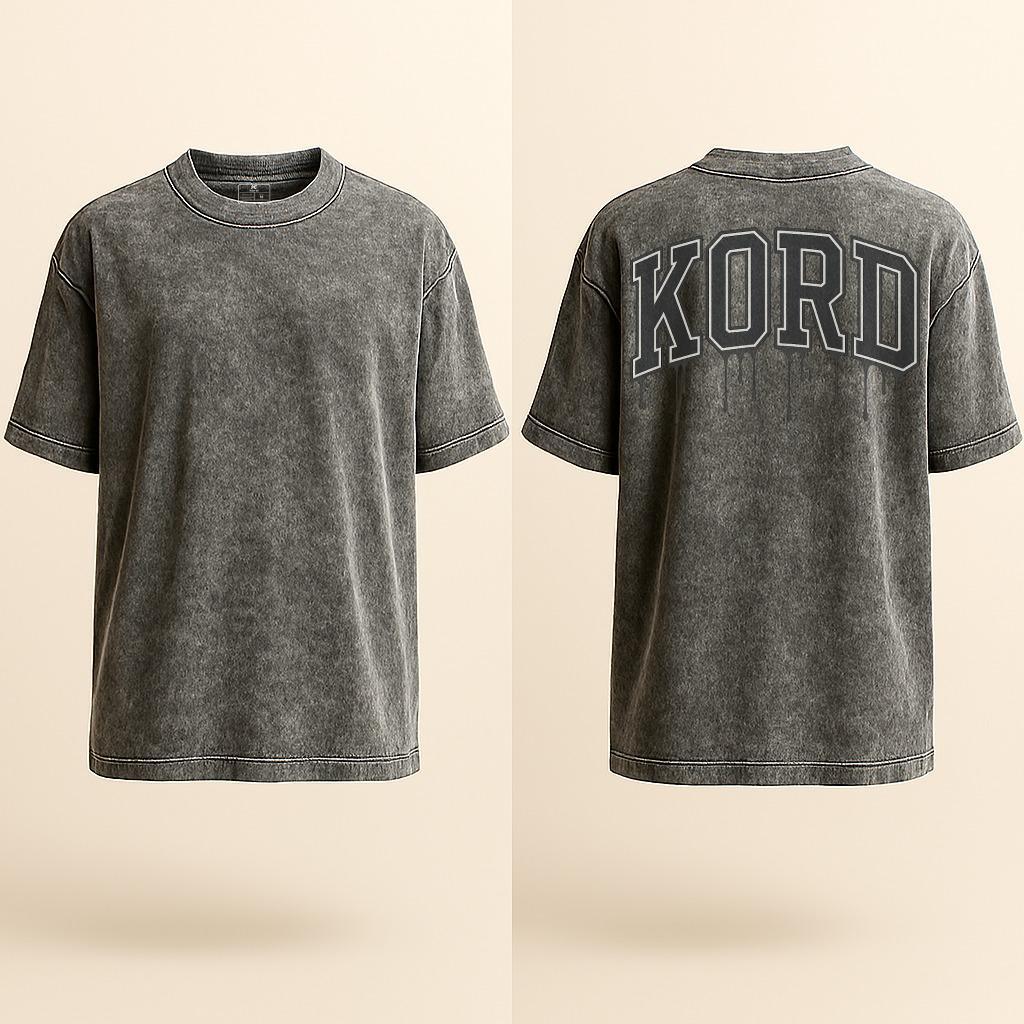 Playera Kord Gym Oversize Acid wash