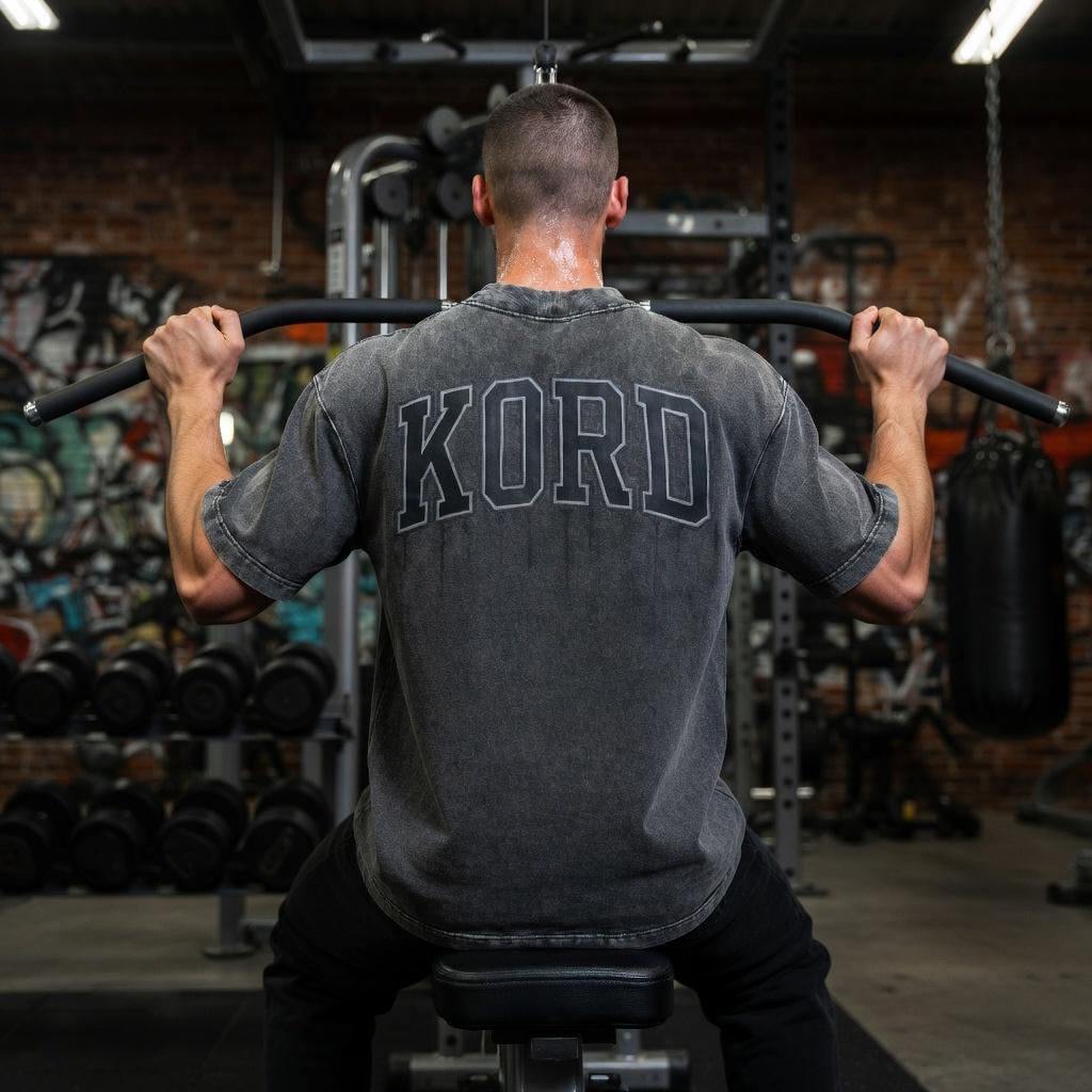 Playera Kord Gym Oversize Acid wash